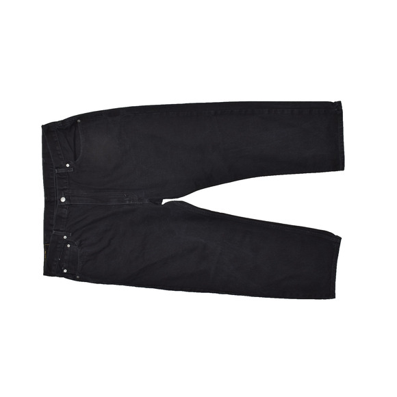 Levi's 505 Men's Black Regular Fit Straight Leg Jeans Size 38x26** Dark Wash - Picture 1 of 8